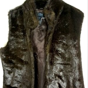 Faux fur vest